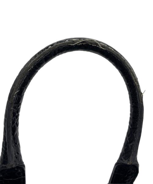 Vivienne Westwood ANGLOMANIA（ヴィヴィアンウエストウッドアングロマニア）VIVIENNE WESTWOOD ANGLOMANIA (ヴィヴィアンウエストウッドアングロマニア) 型押しハンドバッグ ブラックの古着・服飾アイテム