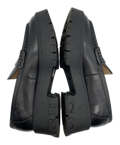 COACH（コーチ）COACH (コーチ) ルーシーローファー ブラック サイズ:7Cの古着・服飾アイテム