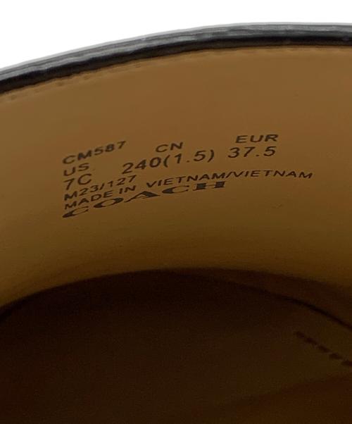 COACH（コーチ）COACH (コーチ) ルーシーローファー ブラック サイズ:7Cの古着・服飾アイテム