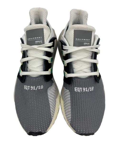 adidas（アディダス）adidas (アディダス)  EQT SUPPORT 91/18  グレー×グリーン サイズ:28.5の古着・服飾アイテム