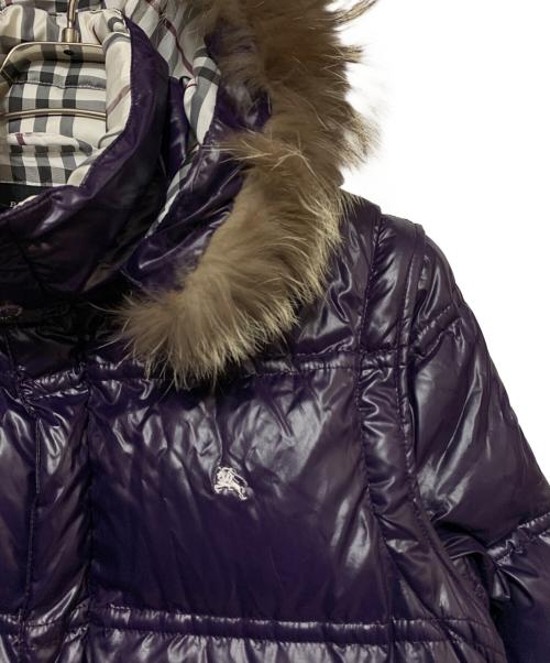 BURBERRY BLACK LABEL（バーバリーブラックレーベル）BURBERRY BLACK LABEL (バーバリーブラックレーベル) 2WAYダウンジャケット パープル サイズ:Mの古着・服飾アイテム