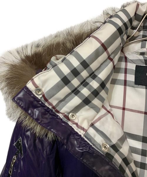 BURBERRY BLACK LABEL（バーバリーブラックレーベル）BURBERRY BLACK LABEL (バーバリーブラックレーベル) 2WAYダウンジャケット パープル サイズ:Mの古着・服飾アイテム