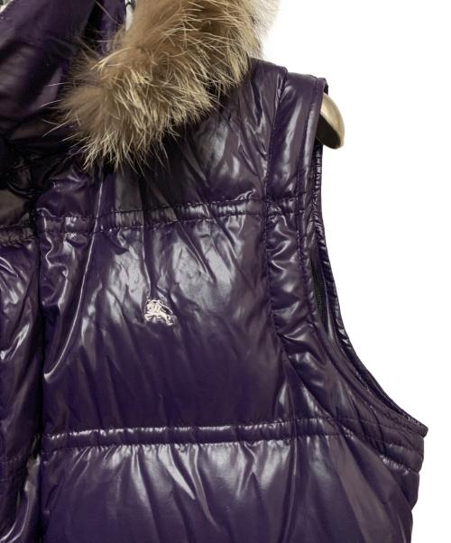 BURBERRY BLACK LABEL（バーバリーブラックレーベル）BURBERRY BLACK LABEL (バーバリーブラックレーベル) 2WAYダウンジャケット パープル サイズ:Mの古着・服飾アイテム