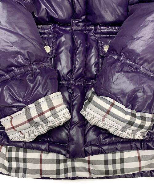 BURBERRY BLACK LABEL（バーバリーブラックレーベル）BURBERRY BLACK LABEL (バーバリーブラックレーベル) 2WAYダウンジャケット パープル サイズ:Mの古着・服飾アイテム