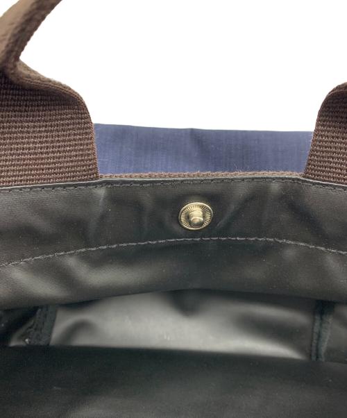 Herve Chapelier（エルベシャプリエ）Herve Chapelier (エルベシャプリエ) 舟型ミニトート  ブルーの古着・服飾アイテム