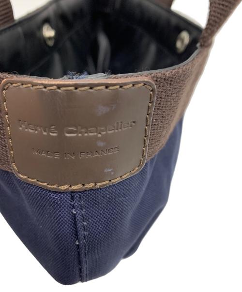 Herve Chapelier（エルベシャプリエ）Herve Chapelier (エルベシャプリエ) 舟型ミニトート  ブルーの古着・服飾アイテム