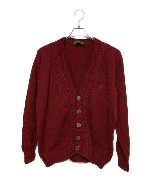 HUNTING WORLD（ハンティングワールド）HUNTING WORLD (ハンティングワールド) 薄手カーディガン レッド サイズ:記載なしの古着・服飾アイテム