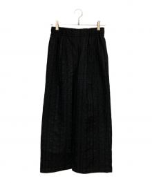 ZUCCA（ズッカ）の古着「デニムチュールエンブロイダリー」｜ブラック