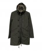 BURBERRY BLACK LABELバーバリーブラックレーベル）の古着「モッズコート」｜カーキ