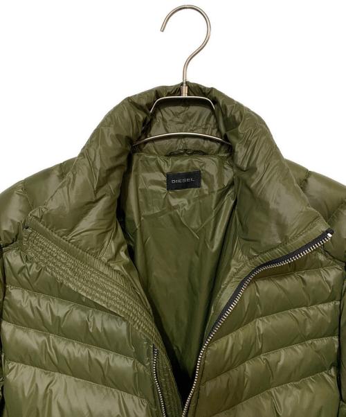 DIESEL（ディーゼル）DIESEL (ディーゼル) ダウンジャケット カーキ サイズ:Mの古着・服飾アイテム