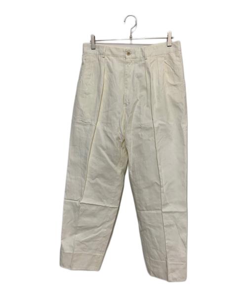 NEAT（ニート）NEAT (ニート) CARUSO (カルーゾ) タックパンツ ホワイト サイズ:48の古着・服飾アイテム