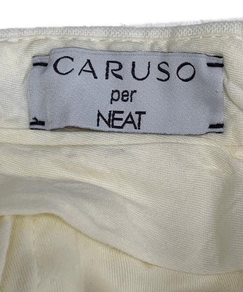NEAT（ニート）NEAT (ニート) CARUSO (カルーゾ) タックパンツ ホワイト サイズ:48の古着・服飾アイテム
