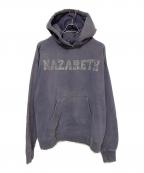 SAINT MICHAELセントマイケル）の古着「ヴィンテージ加工パーカー」｜ネイビー