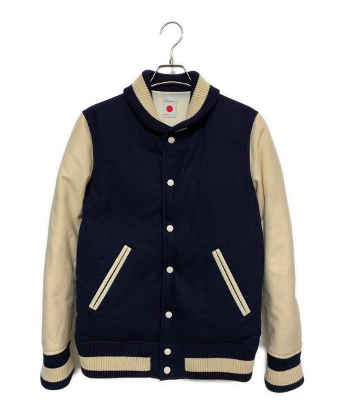 MARKA（マーカ）MARKA (マーカ) スタジャン ネイビー×ベージュ サイズ:2の古着・服飾アイテム