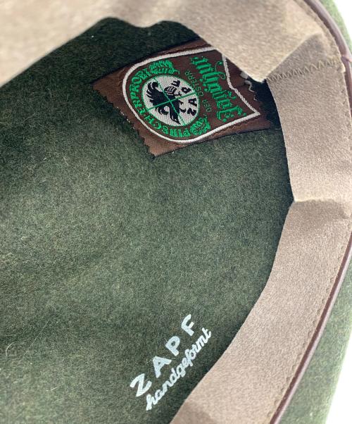 ZAPF（ツァップ）ZAPF (ツァップ) 羽付きハット グリーン サイズ:記載なしの古着・服飾アイテム