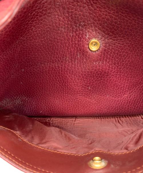 murt de cartier（マストドゥカルティエ）murt de cartier (マストドゥカルティエ) クラッチバッグ レッドの古着・服飾アイテム