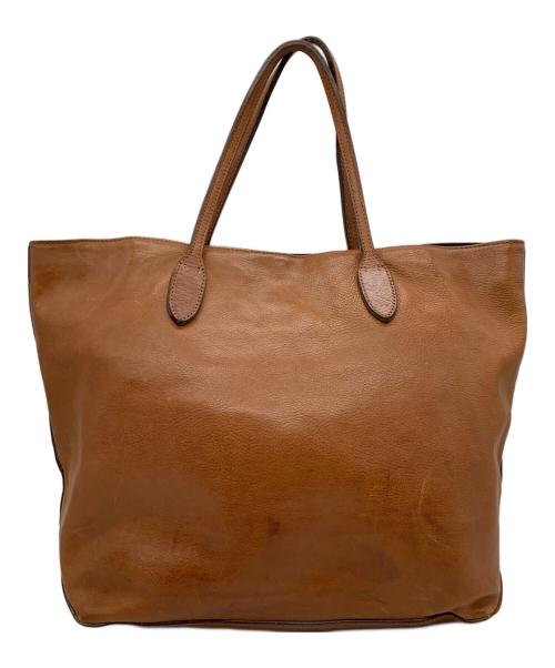 RALPH LAUREN（ラルフローレン）RALPH LAUREN (ラルフローレン) ビッグポニーレザートートバッグ ブラウンの古着・服飾アイテム