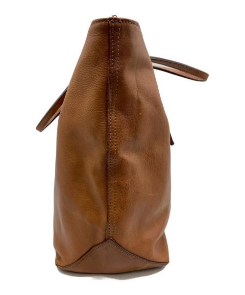 RALPH LAUREN（ラルフローレン）RALPH LAUREN (ラルフローレン) ビッグポニーレザートートバッグ ブラウンの古着・服飾アイテム