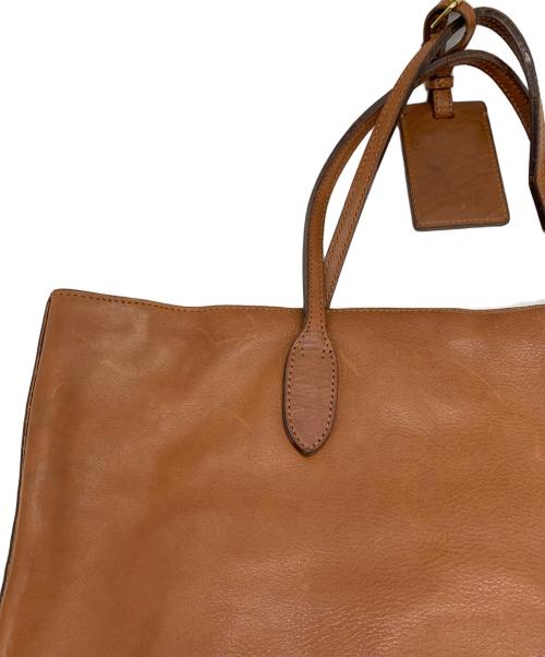 RALPH LAUREN（ラルフローレン）RALPH LAUREN (ラルフローレン) ビッグポニーレザートートバッグ ブラウンの古着・服飾アイテム