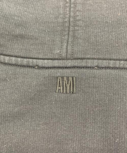 AMI PARIS（アミ パリス）AMI PARIS (アミ パリス)  オーガニックコットン Ami de Coeur パーカー ブラック サイズ:XLの古着・服飾アイテム