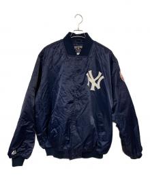 Majestic（マジェスティック）の古着「ニューヨークヤンキーススタジャン」｜ネイビー