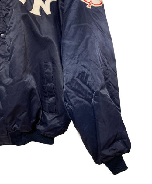 Majestic（マジェスティック）Majestic (マジェスティック) ニューヨークヤンキーススタジャン ネイビー サイズ:XXLの古着・服飾アイテム