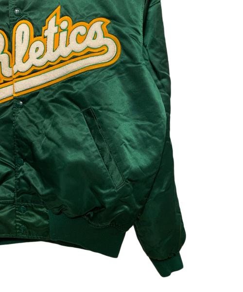 STARTER（スターター）STARTER (スターター)  Athleticsスタジャン グリーン サイズ:Lの古着・服飾アイテム
