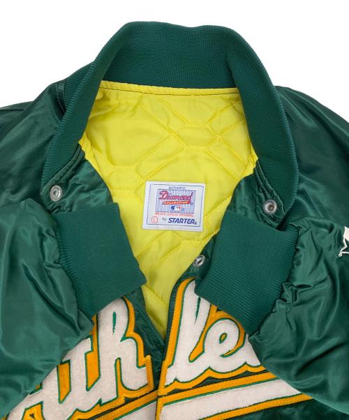 STARTER（スターター）STARTER (スターター)  Athleticsスタジャン グリーン サイズ:Lの古着・服飾アイテム