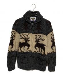 KANATA（カナタ）の古着「カウチンニット」｜グレー×ベージュ