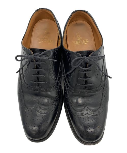 REGAL（リーガル）REGAL (リーガル) ウィングチップシューズ ブラック サイズ:27EEEの古着・服飾アイテム