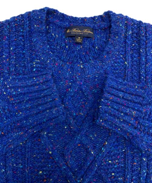 BROOKS BROTHERS（ブルックスブラザーズ）BROOKS BROTHERS (ブルックスブラザーズ) 厚手ニット ブルー サイズ:Mの古着・服飾アイテム