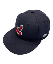 New Era（ニューエラ）の古着「クリーブランドインディアンス キャップ」｜ネイビー