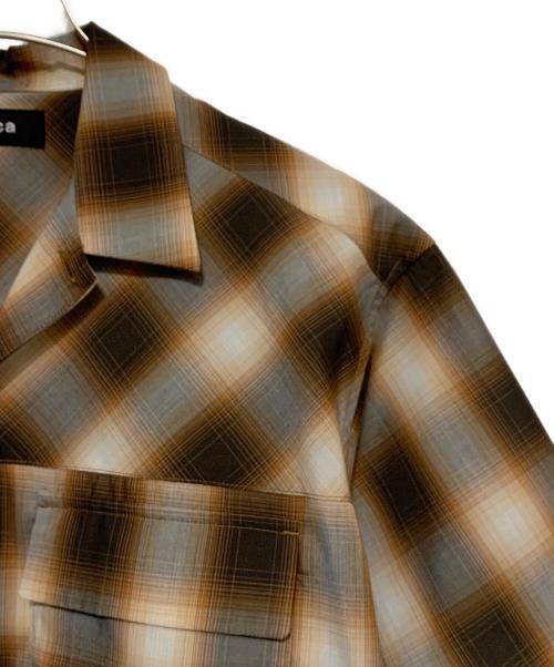 ZUCCA（ズッカ）ZUCCA (ズッカ) オンブレチェック ブラウン サイズ:M 未使用品の古着・服飾アイテム