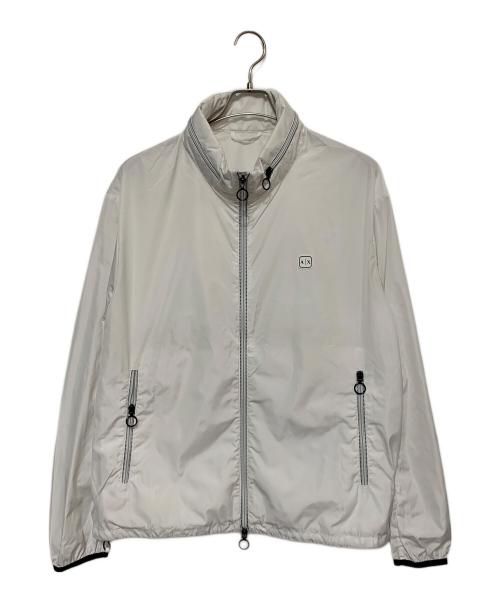 ARMANI EXCHANGE（アルマーニ エクスチェンジ）ARMANI EXCHANGE (アルマーニ エクスチェンジ) ジップアップブルゾン ホワイト サイズ:Ｌの古着・服飾アイテム