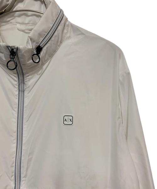 ARMANI EXCHANGE（アルマーニ エクスチェンジ）ARMANI EXCHANGE (アルマーニ エクスチェンジ) ジップアップブルゾン ホワイト サイズ:Ｌの古着・服飾アイテム
