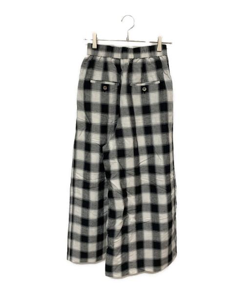 JOURNAL STANDARD（ジャーナルスタンダード）JOURNAL STANDARD (ジャーナルスタンダード) レーヨンアサタックワイドキュロット ホワイト×ブラック サイズ:36 未使用品の古着・服飾アイテム