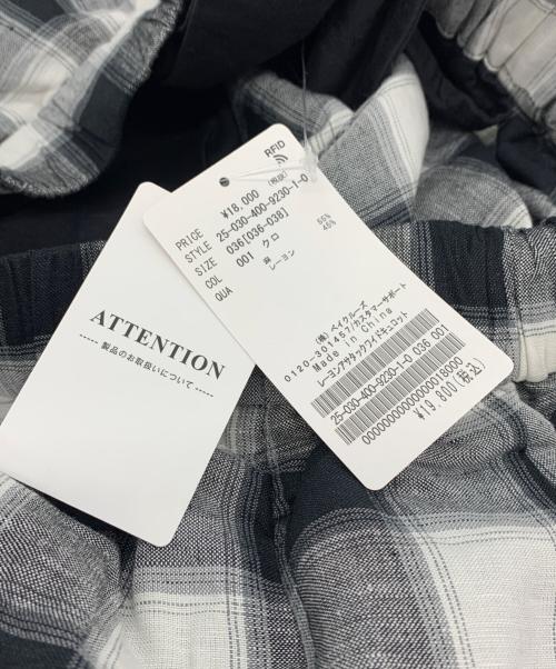 JOURNAL STANDARD（ジャーナルスタンダード）JOURNAL STANDARD (ジャーナルスタンダード) レーヨンアサタックワイドキュロット ホワイト×ブラック サイズ:36 未使用品の古着・服飾アイテム