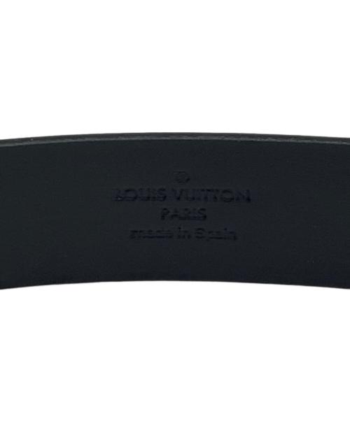 LOUIS VUITTON（ルイ ヴィトン）LOUIS VUITTON (ルイ ヴィトン) サンチュールアナグラムカーフ レザーベルト ブラックの古着・服飾アイテム