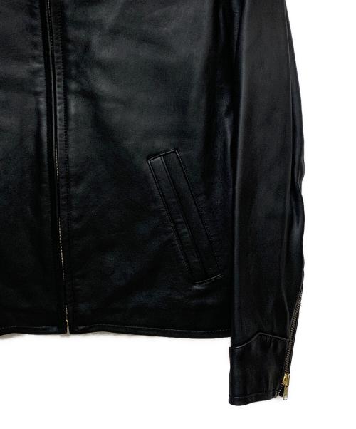 MORGAN PRODUCTIONS（モーガン プロダクションズ）MORGAN PRODUCTIONS (モーガン プロダクションズ) シングルライダースジャケット ブラック サイズ:44の古着・服飾アイテム