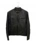 MORGAN PRODUCTIONS（モーガン プロダクションズ）の古着「シングルライダースジャケット」｜ブラック