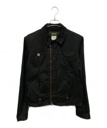 VERSACE（ヴェルサーチェ）の古着「ジップジャケット」｜ブラック