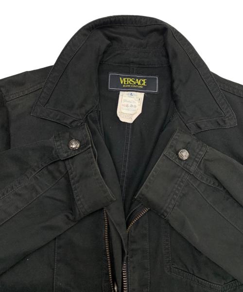 VERSACE（ヴェルサーチェ）VERSACE (ヴェルサーチェ) ジップジャケット ブラック サイズ:Ｌの古着・服飾アイテム
