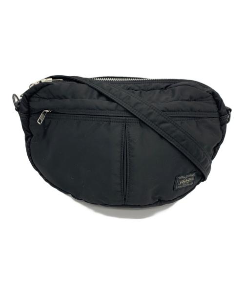 PORTER（ポーター）PORTER (ポーター) タンカー ハーフムーンショルダーバッグ ブラックの古着・服飾アイテム