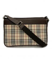 BURBERRY（バーバリー）の古着「ショルダーバッグ」｜ベージュ×ブラウン
