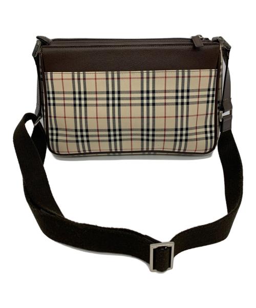 BURBERRY（バーバリー）BURBERRY (バーバリー) ショルダーバッグ ベージュ×ブラウンの古着・服飾アイテム