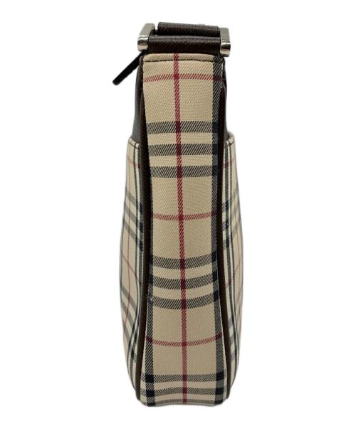 BURBERRY（バーバリー）BURBERRY (バーバリー) ショルダーバッグ ベージュ×ブラウンの古着・服飾アイテム