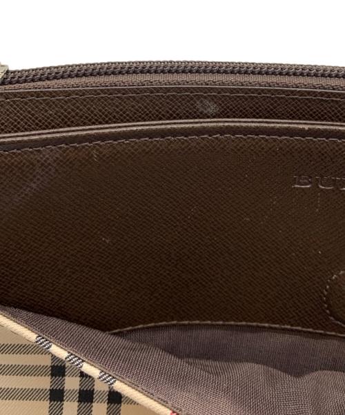 BURBERRY（バーバリー）BURBERRY (バーバリー) ショルダーバッグ ベージュ×ブラウンの古着・服飾アイテム