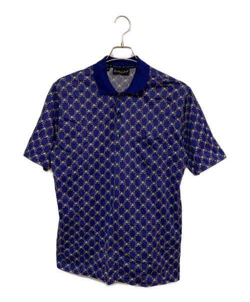 CELINE（セリーヌ）CELINE (セリーヌ) 半袖カットソー ブルー サイズ:Ｌの古着・服飾アイテム