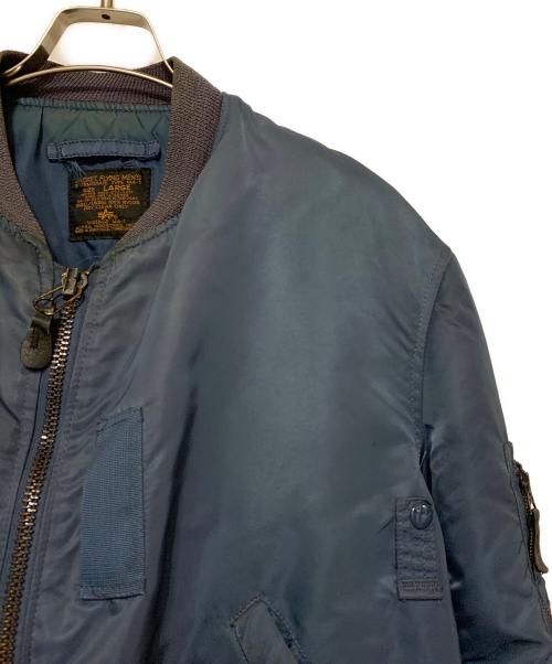 ALPHA INDUSTRIES（アルファインダストリーズ）ALPHA INDUSTRIES (アルファインダストリーズ) MA-1ジャケット ネイビー サイズ:Ｌの古着・服飾アイテム