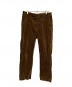 AURALEEオーラリー）の古着「WASHED CORDUROY TAPERED SLACKS」｜ブラウン